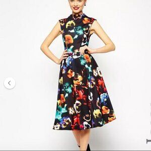 ASOS Floral Midi Dress, Size 4